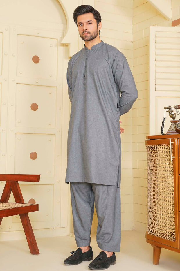 Men’s Salwar Kameez - Heritage 5035 Light Grey