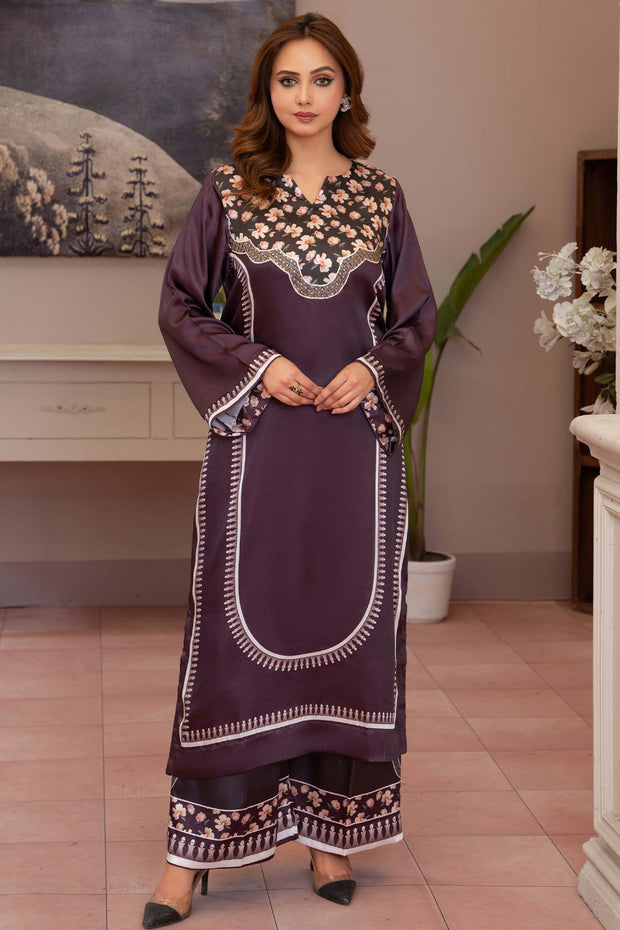 Aura Silk Co-ords (TWO-PIECE)- Raniyah RAS05