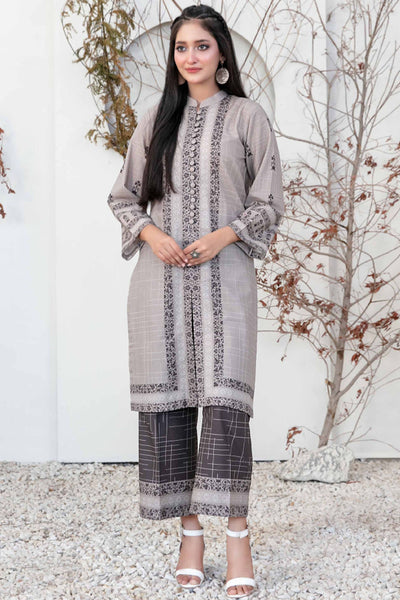 Halina Winter Khaddar TWO-PIECE - Tawakkal D2086