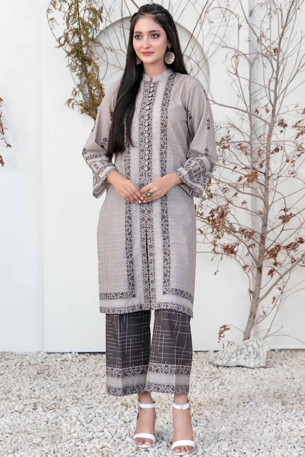 Halina Winter Khaddar TWO-PIECE - Tawakkal D2086