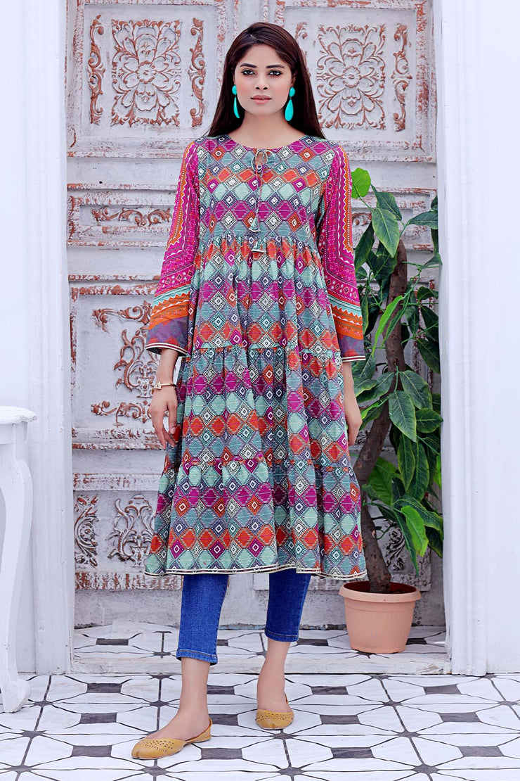 Rafia Seasonal Kurti - DPCK105