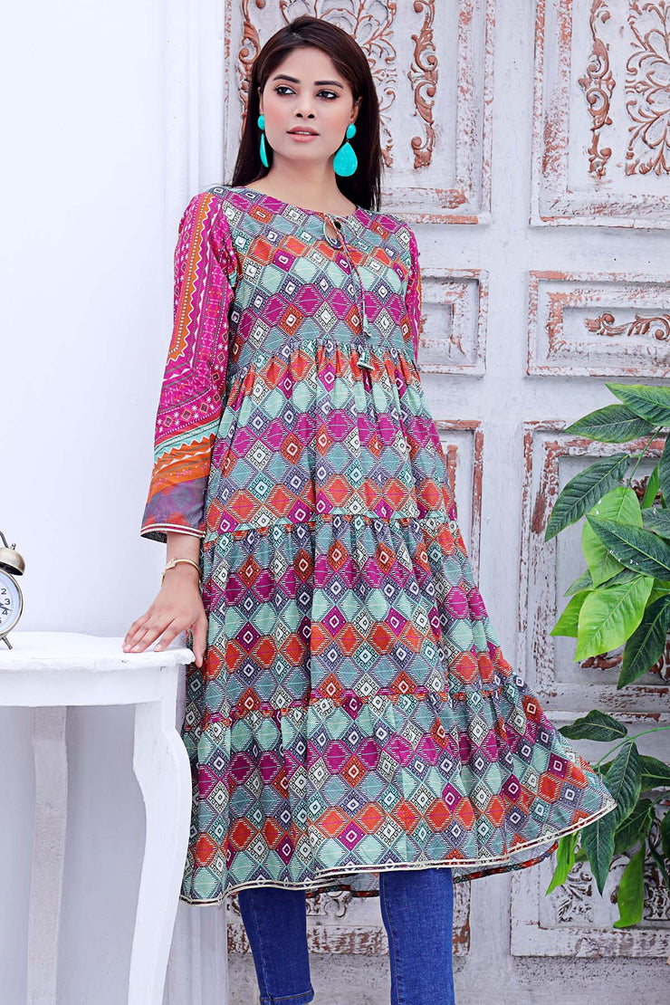 Rafia Seasonal Kurti - DPCK105