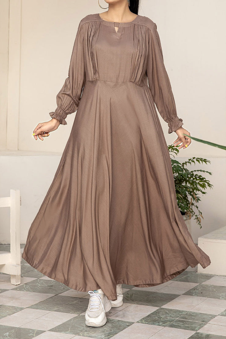 Rafia Seasonal Kurti - LELK24 L-BROWN