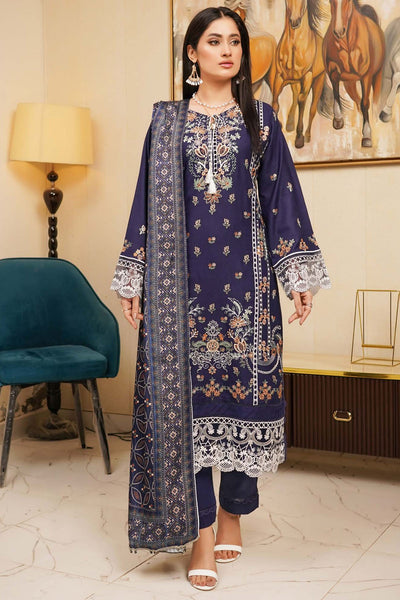 Floral Dhanak Shawl - Munira MD2525 05