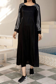 Rafia Seasonal Kurti - LELK23 BLACK