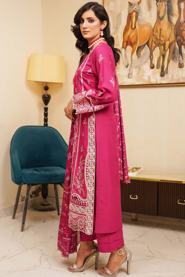 Floral Dhanak Shawl - Munira MD2525 06