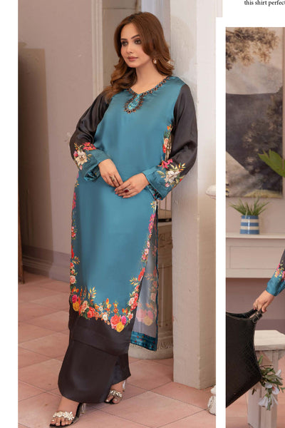 Aura Silk Co-ords (TWO-PIECE)- Raniyah RAS03