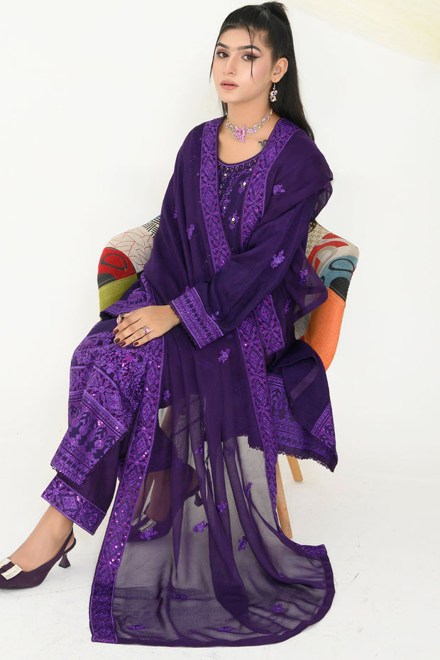 Feroze Silk - Rivaaj RFS1801 PURPLE