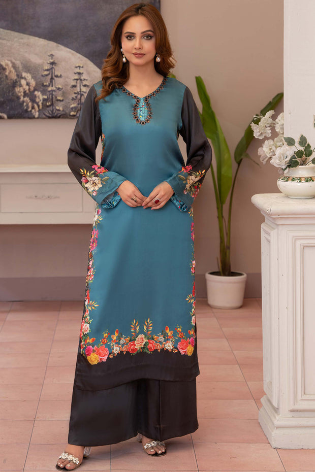 Aura Silk Co-ords (TWO-PIECE)- Raniyah RAS03
