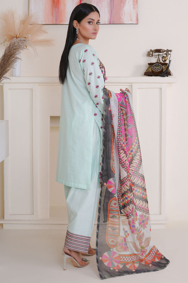 Rivaaj Cotton Floral - 1518 Green