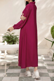 Rafia Seasonal Kurti - LELK28 PLUM