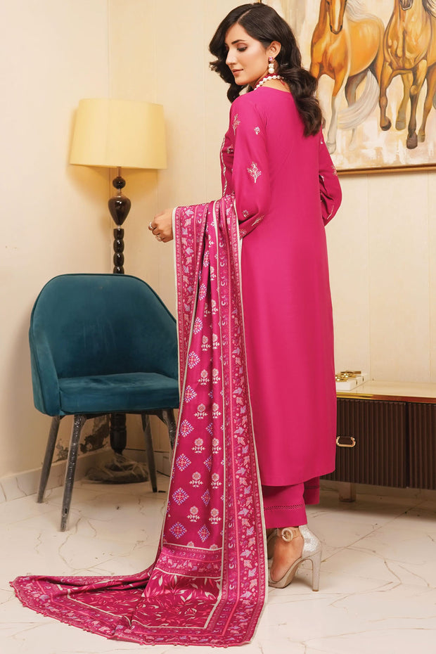 Floral Dhanak Shawl - Munira MD2525 06