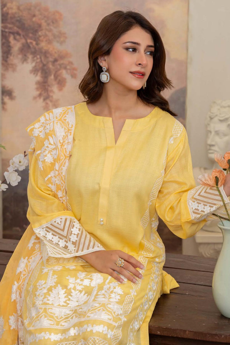 Leher Embroidered Lawn - Raniyah RLEHE03