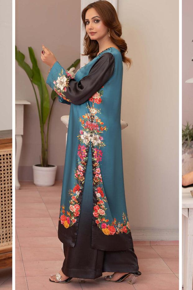 Aura Silk Co-ords (TWO-PIECE)- Raniyah RAS03