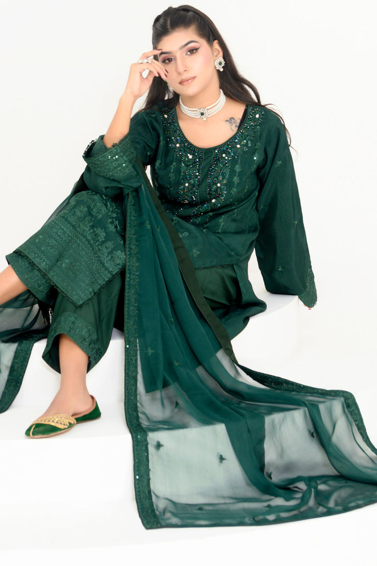 Feroze Silk - Rivaaj RFS1804 GREEN