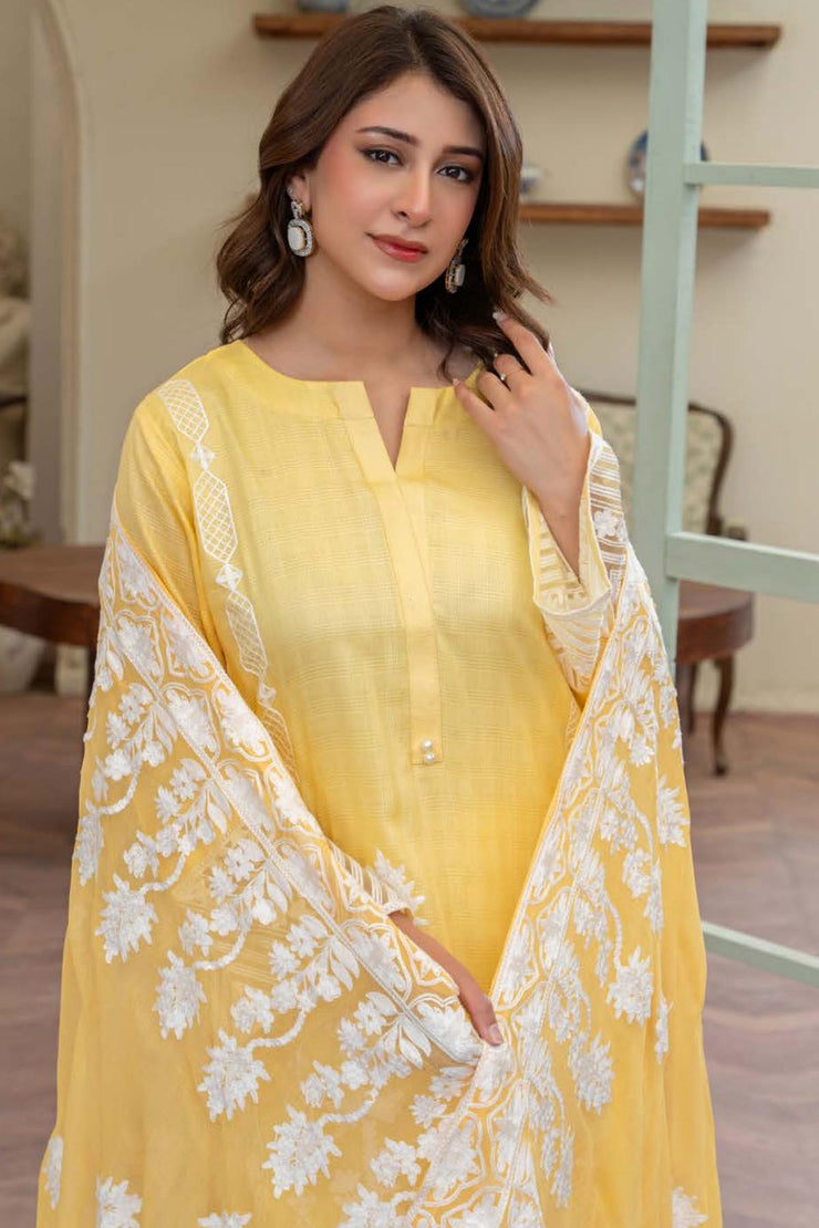 Leher Embroidered Lawn - Raniyah RLEHE03