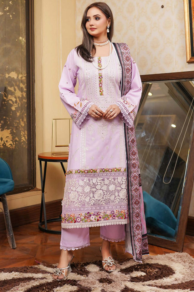 Floral Dhanak Shawl - Munira MD2525 07