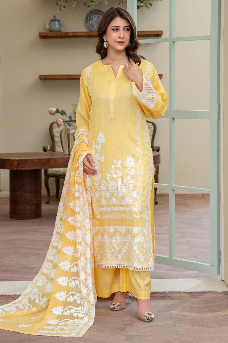Leher Embroidered Lawn - Raniyah RLEHE03
