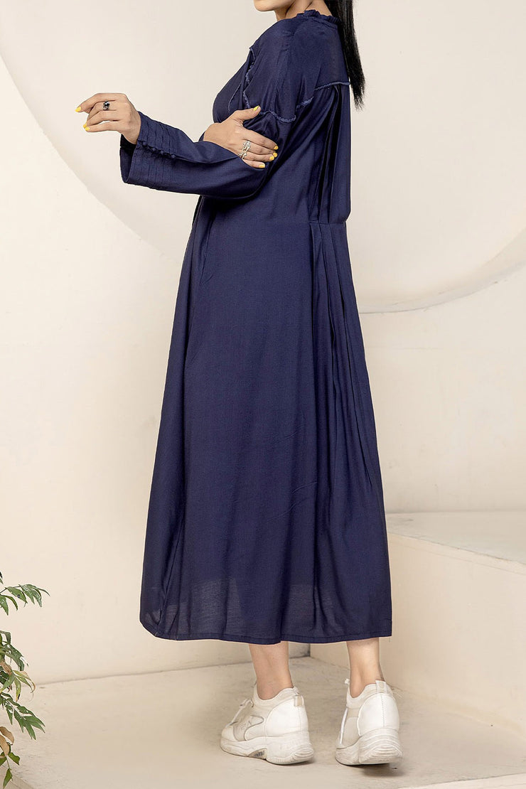 Rafia Seasonal Kurti - LELK20 N-BLUE