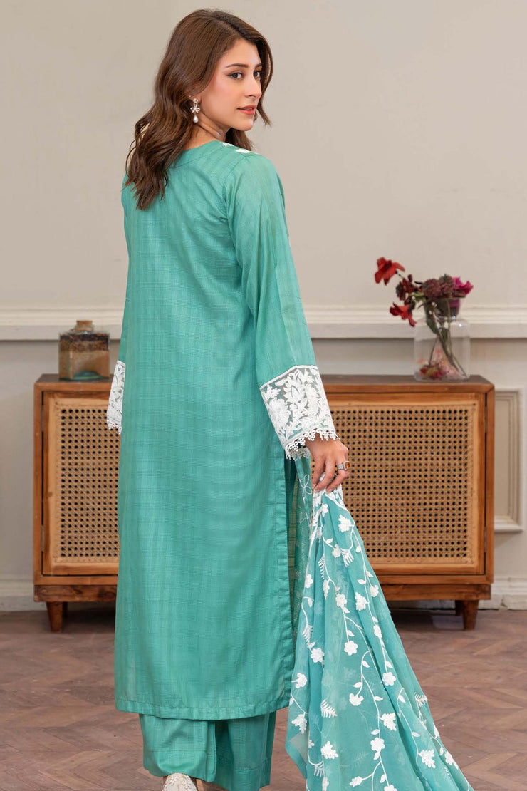 Leher Embroidered Lawn - Raniyah RLEHE02