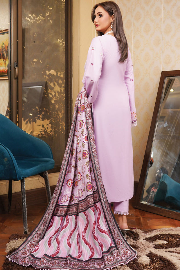 Floral Dhanak Shawl - Munira MD2525 07