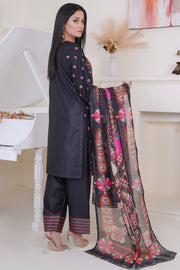 Rivaaj Cotton Floral - 1518 Black