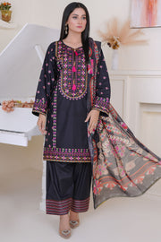 Rivaaj Cotton Floral - 1518 Black