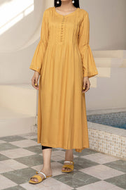 Rafia Seasonal Kurti - LELK19 MUSTARD