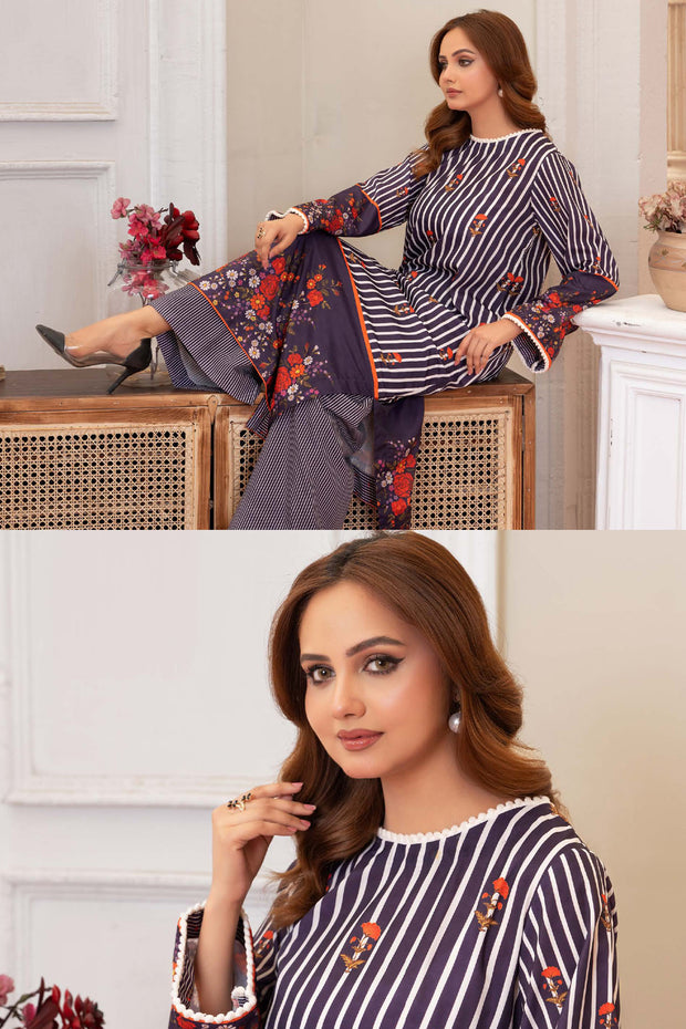 Aura Silk Co-ords (TWO-PIECE)- Raniyah RAS01