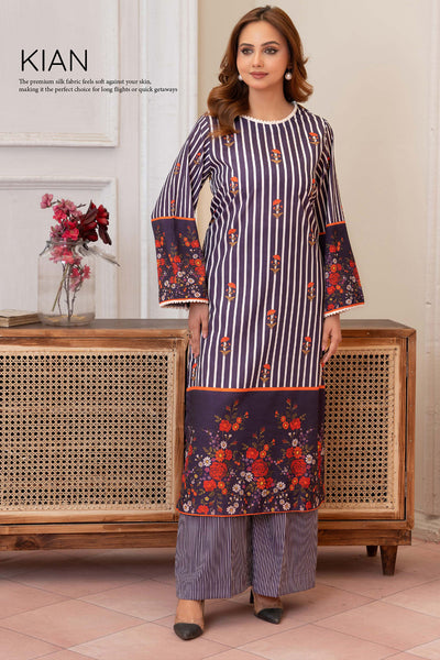 Aura Silk Co-ords (TWO-PIECE)- Raniyah RAS01