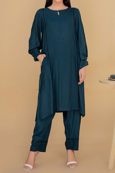 Rafia Linen Pret - LEL76 TEAL
