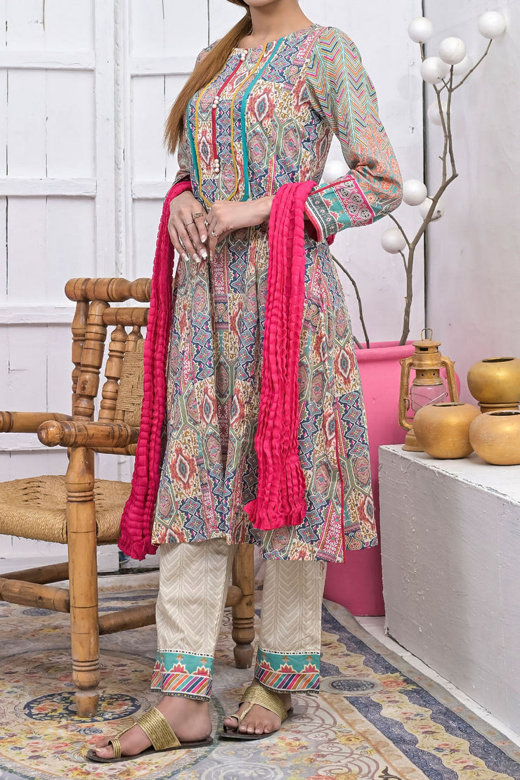 Rafia Luxury Lawn - DPC253