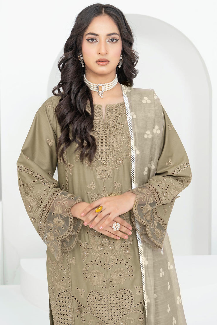 Rivaaj Cotton Floral - RIVCTN 1160 MEHNDI