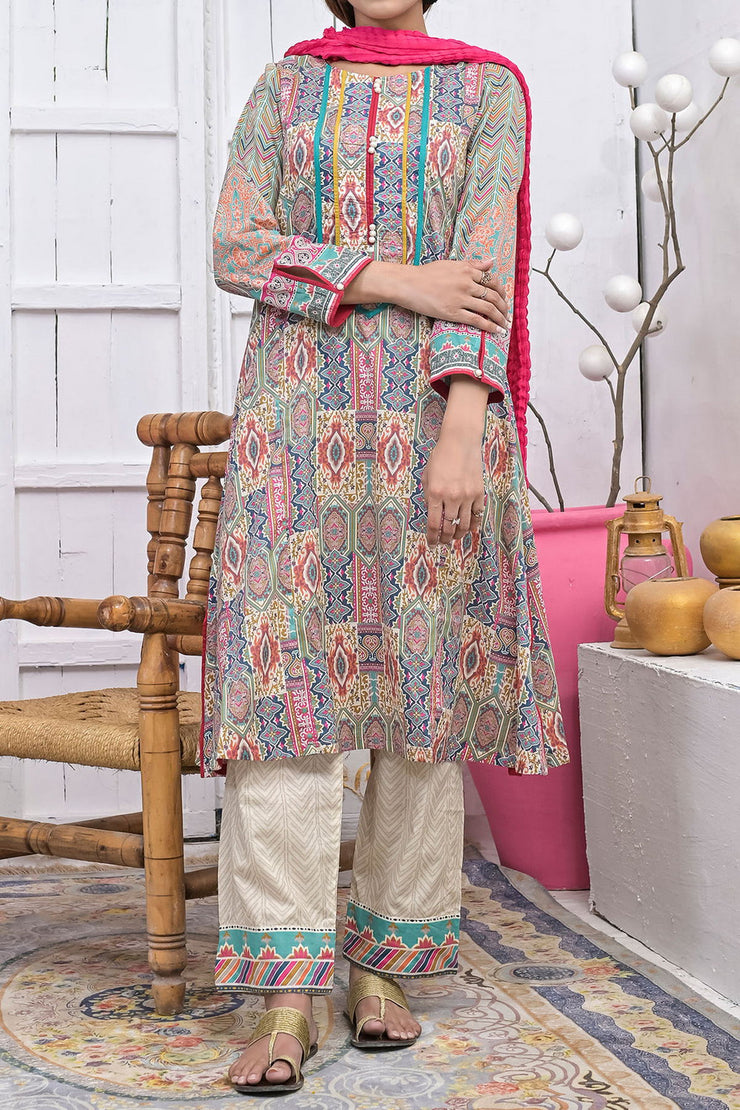 Rafia Luxury Lawn - DPC253