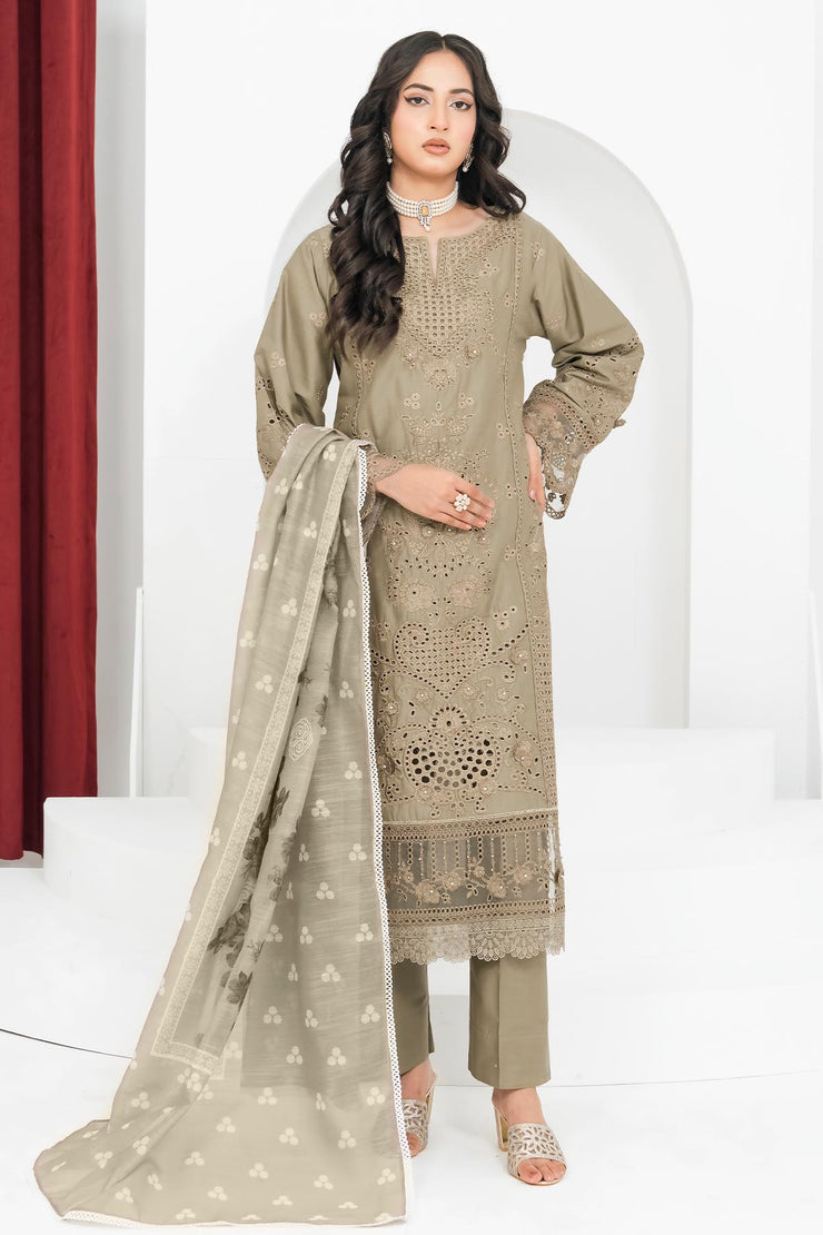 Rivaaj Cotton Floral - RIVCTN 1160 MEHNDI