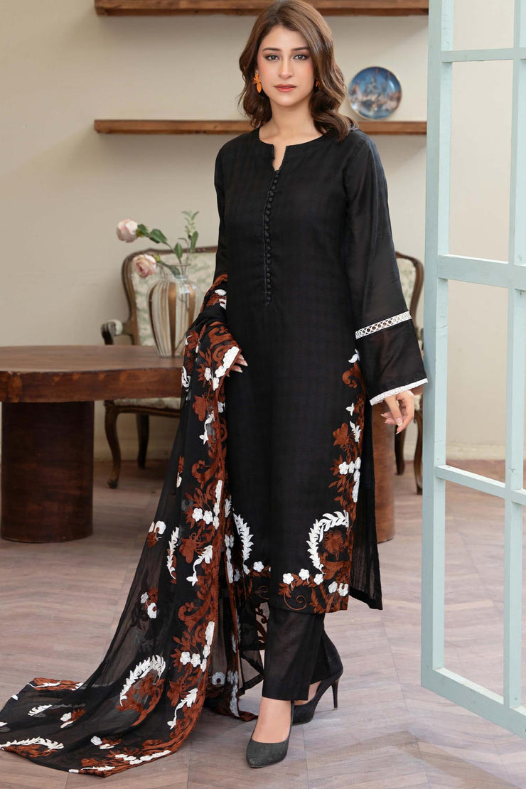 Leher Embroidered Lawn - Raniyah RLEHE01