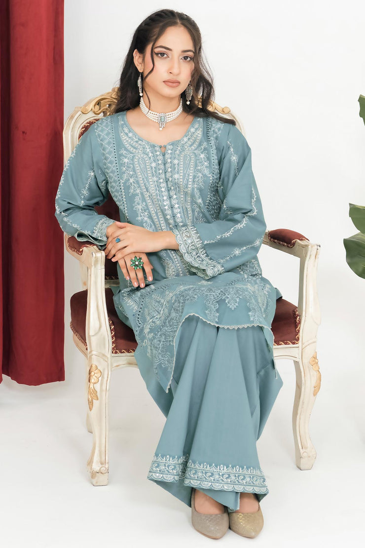 Rivaaj Cotton Floral - RIVCTN 1602 MINTBLUE