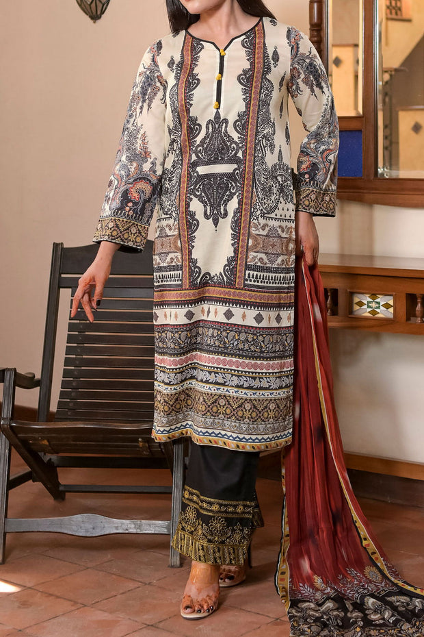 Rafia Luxury Lawn - DPC255