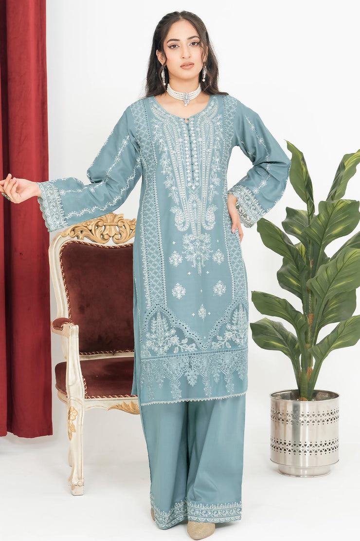 Rivaaj Cotton Floral - RIVCTN 1602 MINTBLUE