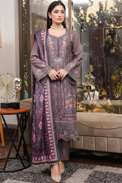 Floral Dhanak Shawl - Munira MD2525 01