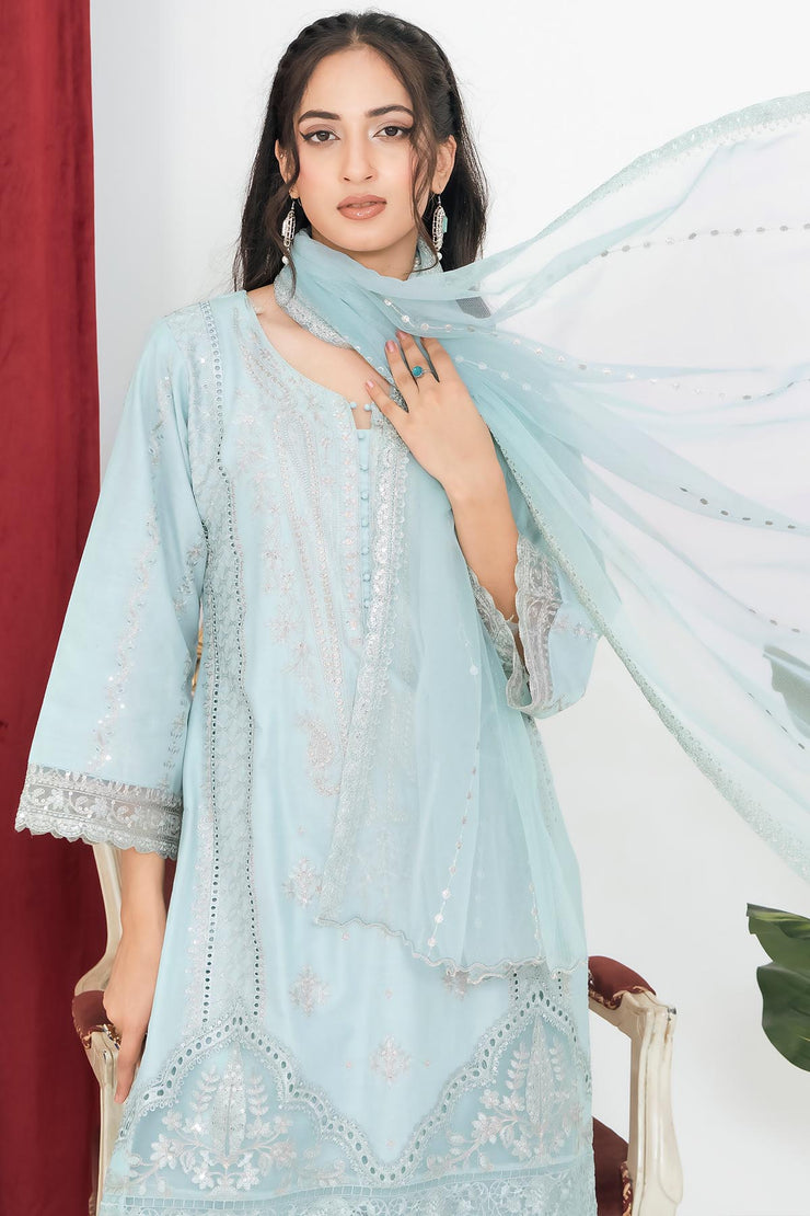 Rivaaj Cotton Floral - RIVCTN 1602 SEABLUE
