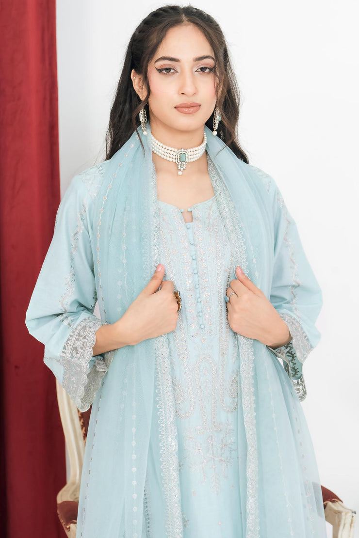 Rivaaj Cotton Floral - RIVCTN 1602 SEABLUE