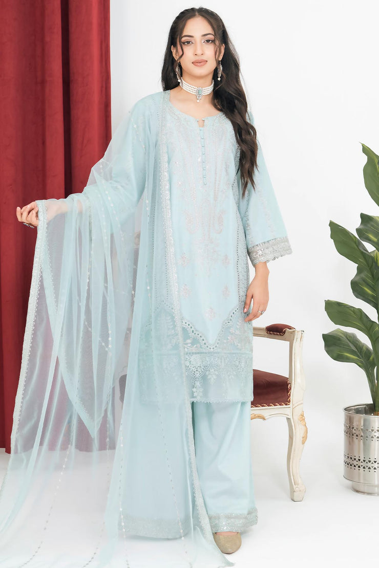 Rivaaj Cotton Floral - RIVCTN 1602 SEABLUE