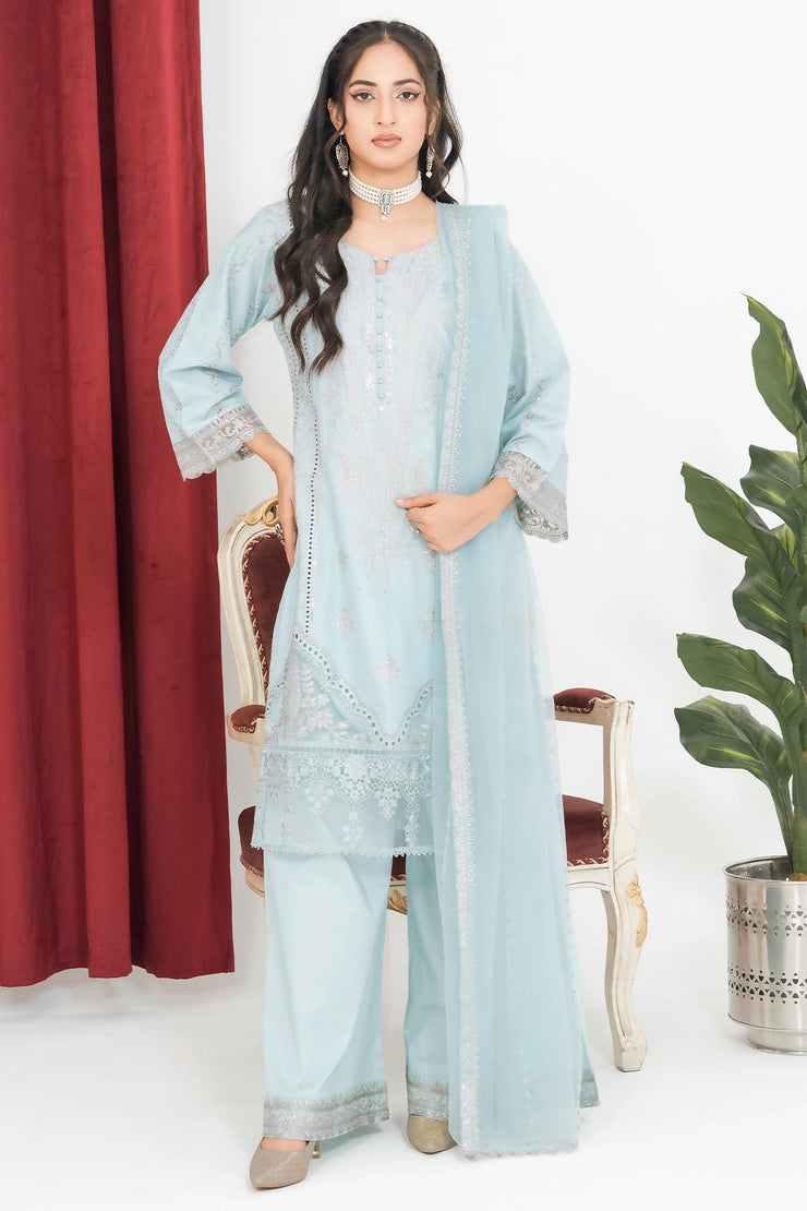 Rivaaj Cotton Floral - RIVCTN 1602 SEABLUE