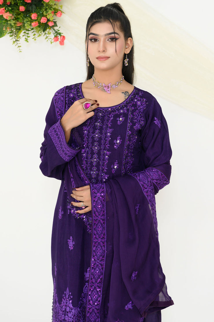 Feroze Silk - Rivaaj RFS1801 PURPLE