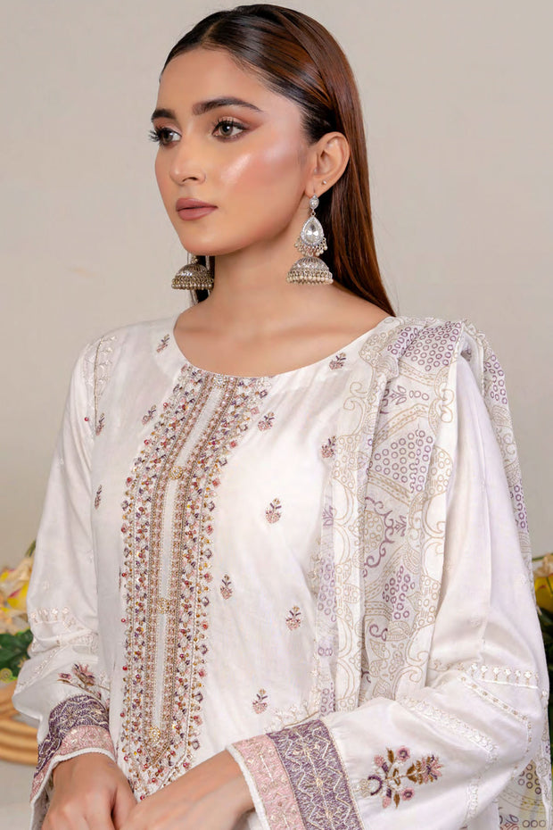 RivaaJ Linen Pret - RLP01 WHI