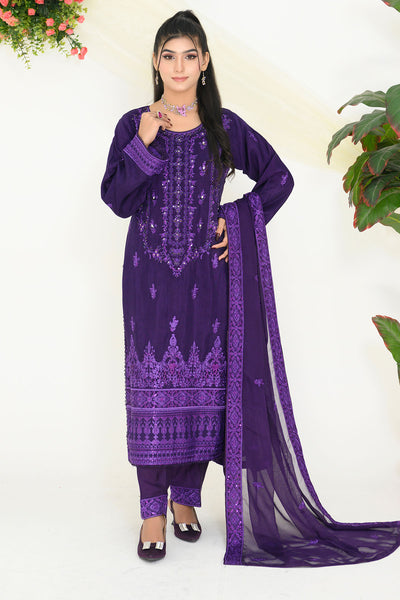 Feroze Silk - Rivaaj RFS1801 PURPLE
