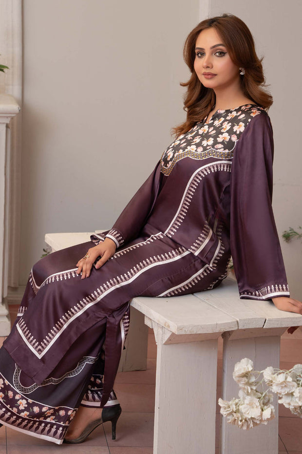 Aura Silk Co-ords (TWO-PIECE)- Raniyah RAS05