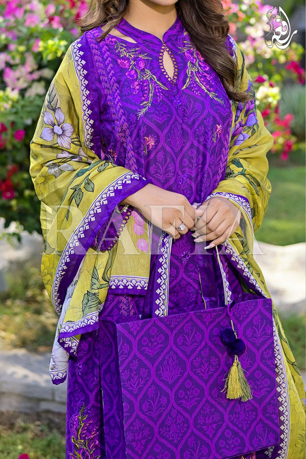 Rafia Luxury Lawn - DPC412