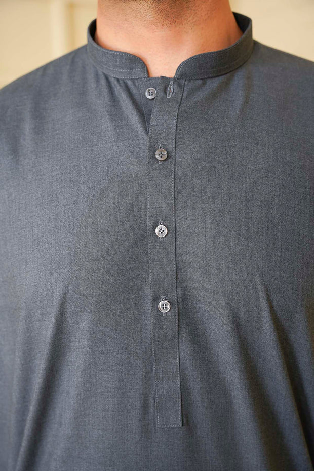 Men’s Salwar Kameez - Heritage 5038 Dark Grey